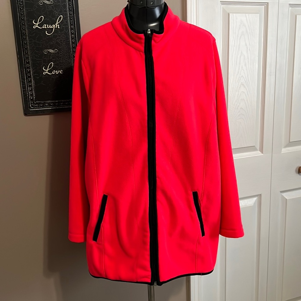 Catherine’s Zip Up Fleece Size 1X 18/20 Petite